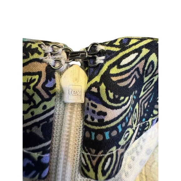 Talbots 16P Colorful Paisley Skirt With Back Zipper & Hook - Picture 4 of 9